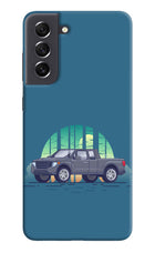 Retro Garage Vibe Samsung S21 FE 5G Hard Case Back Cover by Casekaro