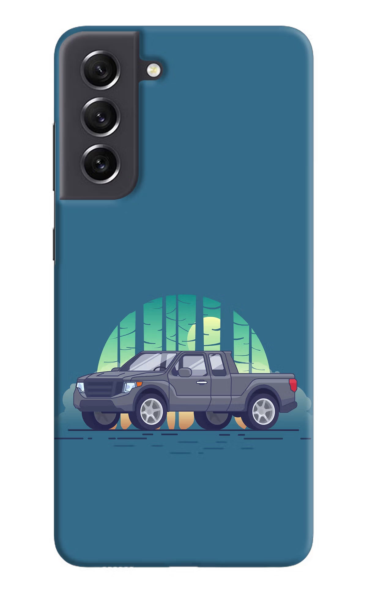 Retro Garage Vibe Samsung S21 FE 5G Hard Case Back Cover by Casekaro