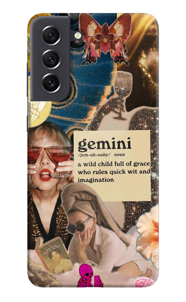 Gemini Zodiac Samsung S21 FE 5G Hard Case Back Cover by Casekaro