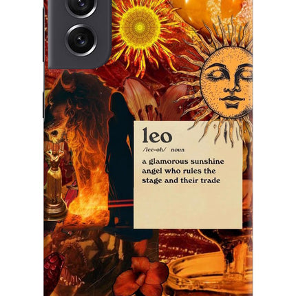 Leo Zodiac Samsung S21 FE 5G Hard Case Back Cover by Casekaro