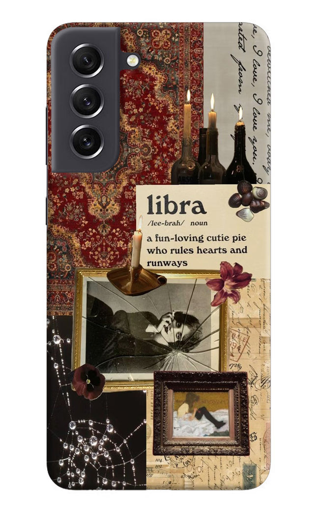 Libra Zodiac Samsung S21 FE 5G Hard Case Back Cover by Casekaro
