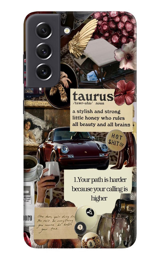 Taurus Zodiac Samsung S21 FE 5G Hard Case Back Cover by Casekaro