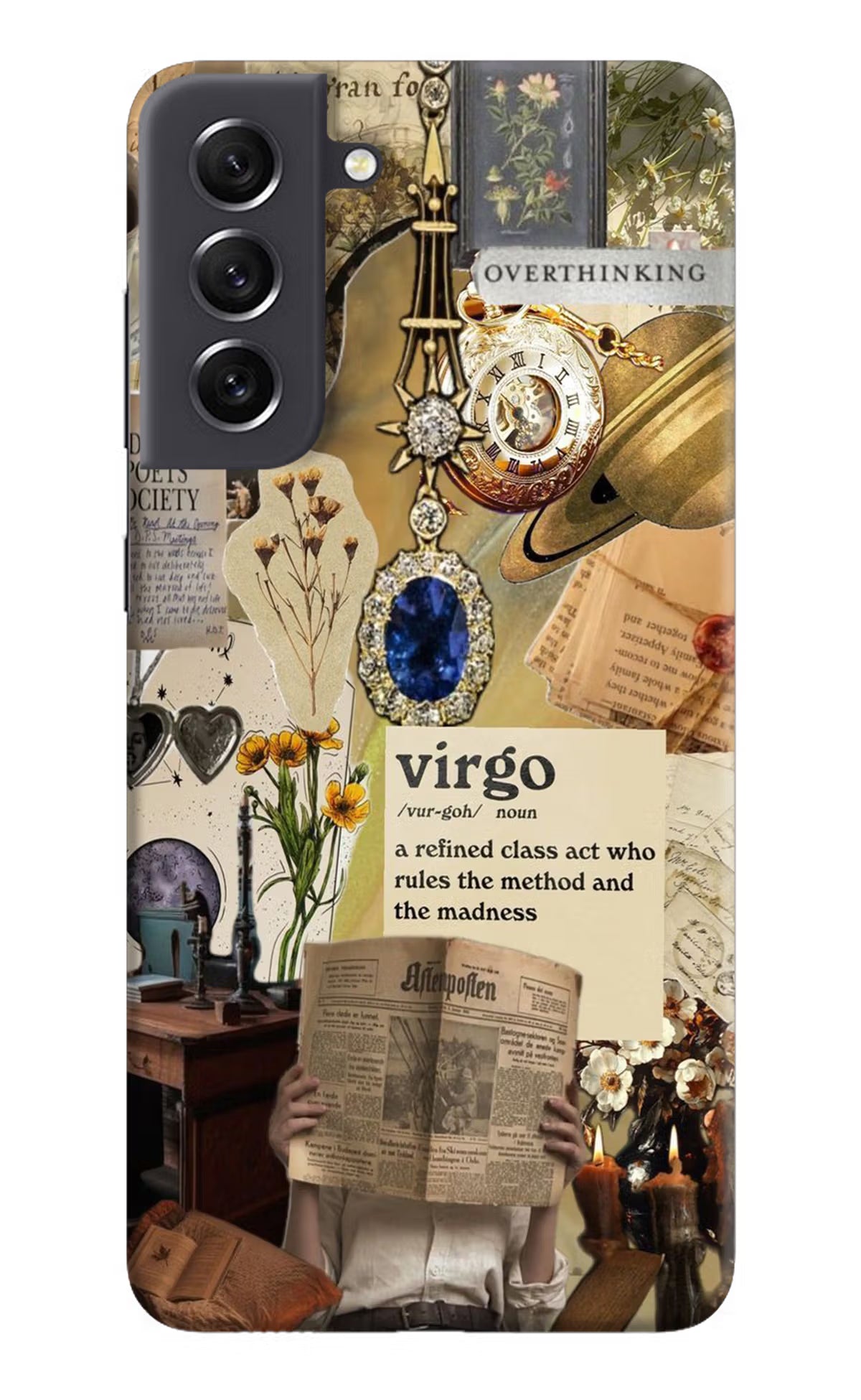 Virgo Zodiac Samsung S21 FE 5G Hard Case Back Cover by Casekaro