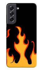Fired Up – Black Samsung S21 FE 5G Hard Case Back Cover by Casekaro