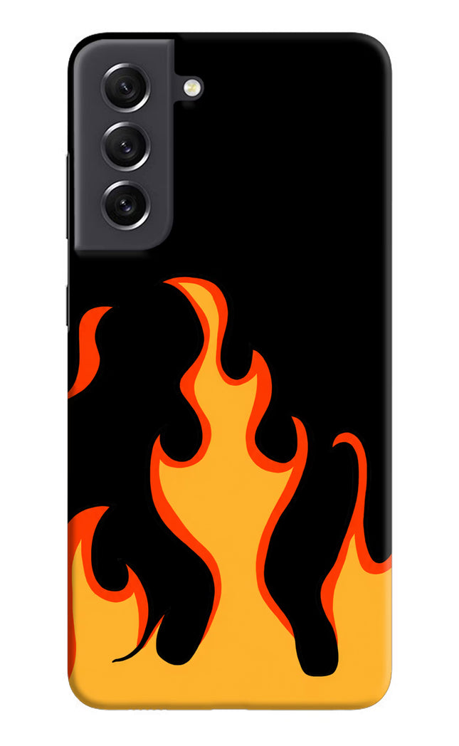 Fired Up – Black Samsung S21 FE 5G Hard Case Back Cover by Casekaro