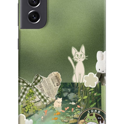 Aesthetic anime Samsung S21 FE 5G Hard Case Back Cover by Casekaro