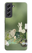 Aesthetic anime Samsung S21 FE 5G Hard Case Back Cover by Casekaro