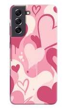 Hearty case Samsung S21 FE 5G Hard Case Back Cover by Casekaro