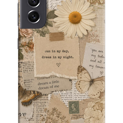 Vintage case Samsung S21 FE 5G Hard Case Back Cover by Casekaro