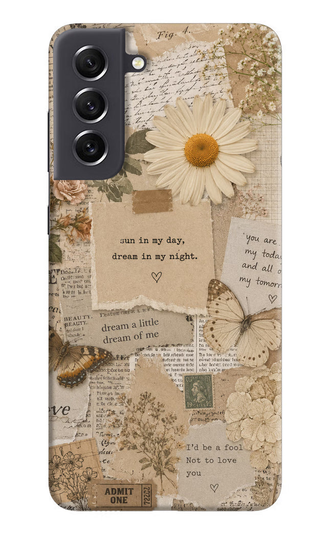 Vintage case Samsung S21 FE 5G Hard Case Back Cover by Casekaro