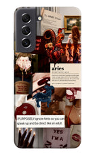 Zodiac Aries Samsung S21 FE 5G Hard Case Back Cover by Casekaro