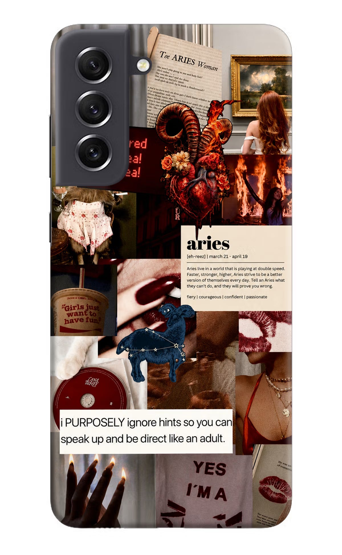 Zodiac Aries Samsung S21 FE 5G Back Cover