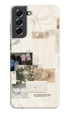 Soft Aesthetic Samsung S21 FE 5G Hard Case Back Cover by Casekaro