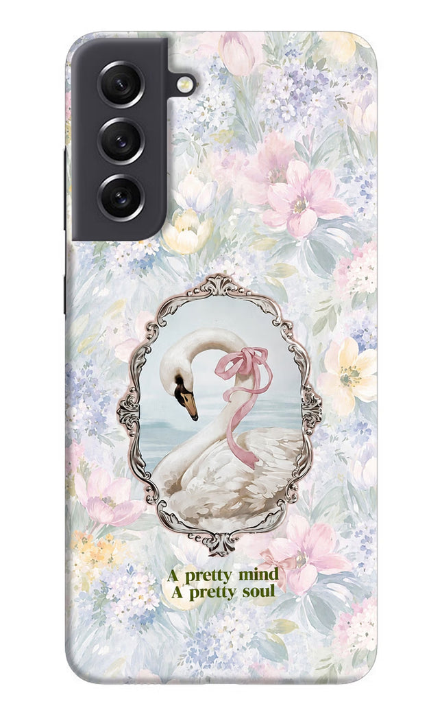 Pretty Mind Pretty Soul Samsung S21 FE 5G Hard Case Back Cover by Casekaro