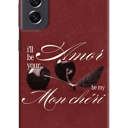 Velvet Cherry Samsung S21 FE 5G Hard Case Back Cover by Casekaro