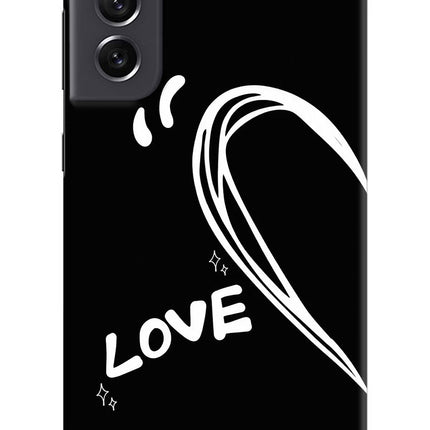 Love Line Samsung S21 FE 5G Hard Case Back Cover by Casekaro