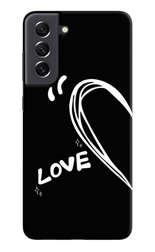 Love Line Samsung S21 FE 5G Hard Case Back Cover by Casekaro