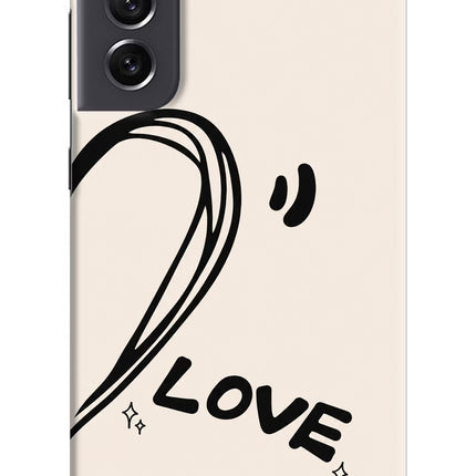 Soul Line Samsung S21 FE 5G Hard Case Back Cover by Casekaro
