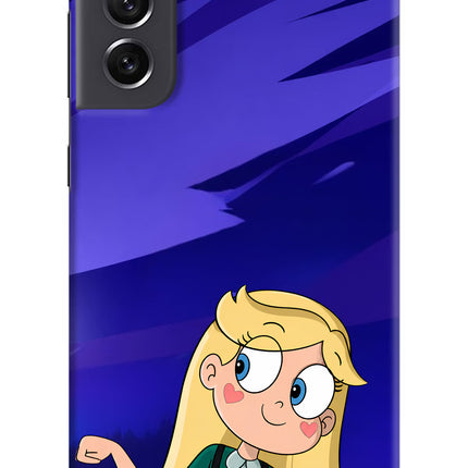 Star Glow Samsung S21 FE 5G Hard Case Back Cover by Casekaro
