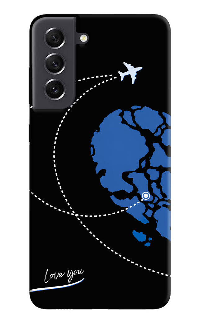 Love Orbit Samsung S21 FE 5G Hard Case Back Cover by Casekaro