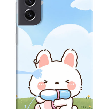 Bunny Treat Samsung S21 FE 5G Hard Case Back Cover by Casekaro
