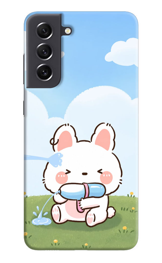 Bunny Treat Samsung S21 FE 5G Hard Case Back Cover by Casekaro