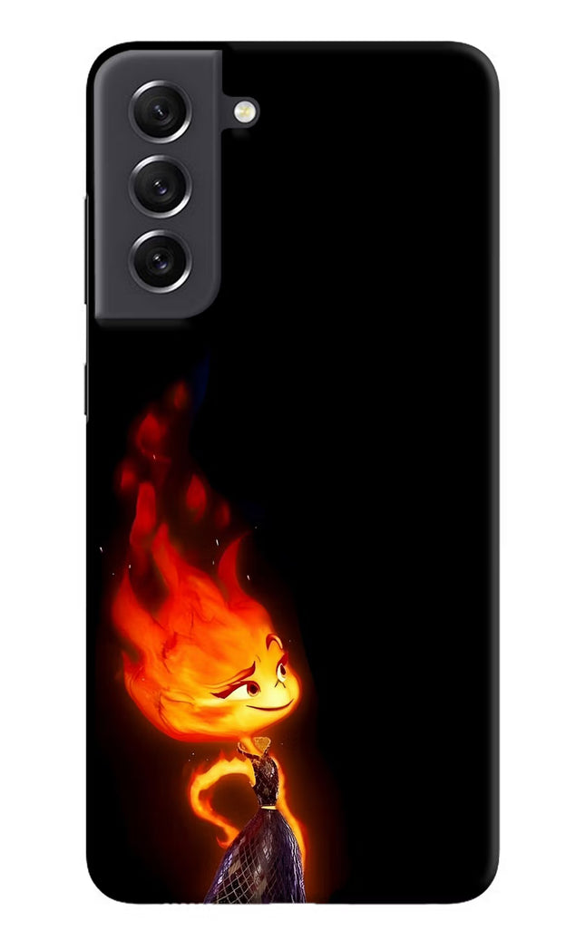 Ember Flame Samsung S21 FE 5G Hard Case Back Cover by Casekaro