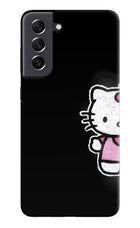 Kitty Charm Samsung S21 FE 5G Hard Case Back Cover by Casekaro