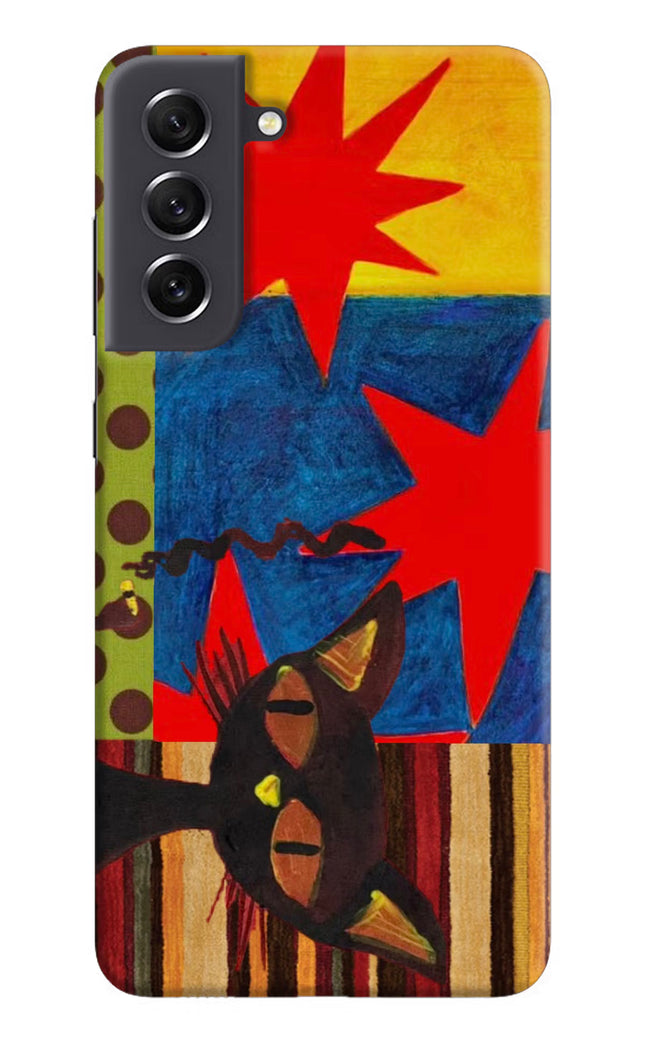 Pop Cat Samsung S21 FE 5G Hard Case Back Cover by Casekaro