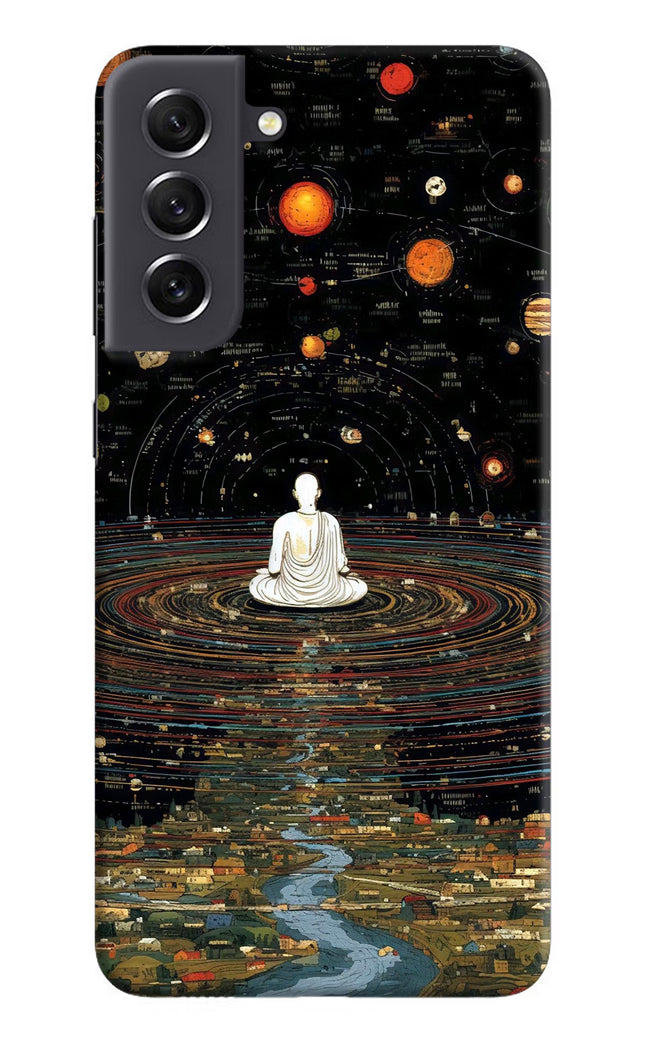Space Monk Samsung S21 FE 5G Hard Case Back Cover by Casekaro