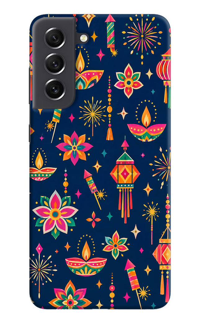 Festive Pop Samsung S21 FE 5G Hard Case Back Cover by Casekaro