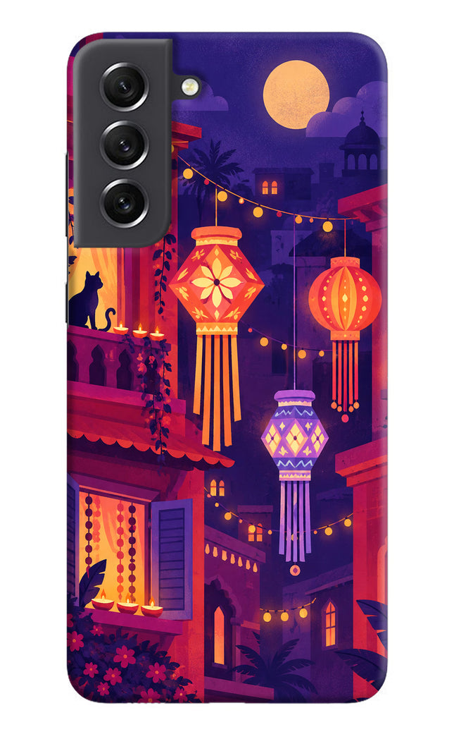 Lantern Lane Samsung S21 FE 5G Hard Case Back Cover by Casekaro
