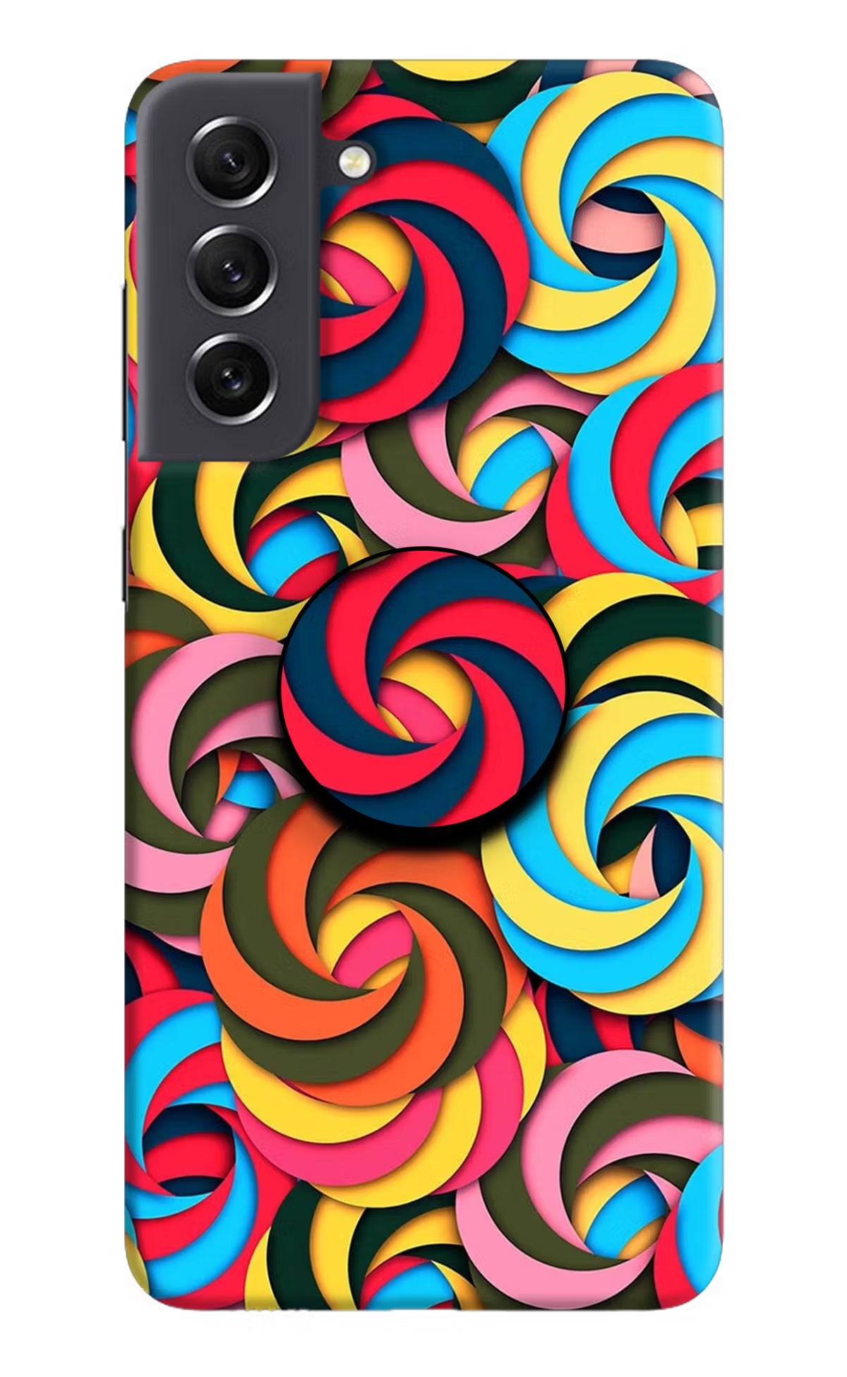 Spiral Pattern Samsung S21 FE 5G Pop Case by Casekaro