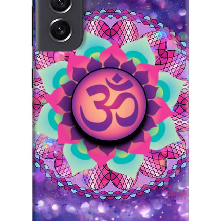 Om Purple Samsung S21 FE 5G Pop Case by Casekaro