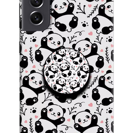 Cute Panda Samsung S21 FE 5G Pop Case by Casekaro