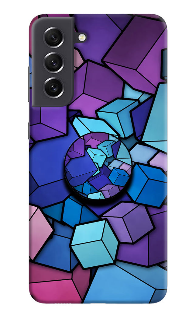 Cubic Abstract Samsung S21 FE 5G Pop Case by Casekaro