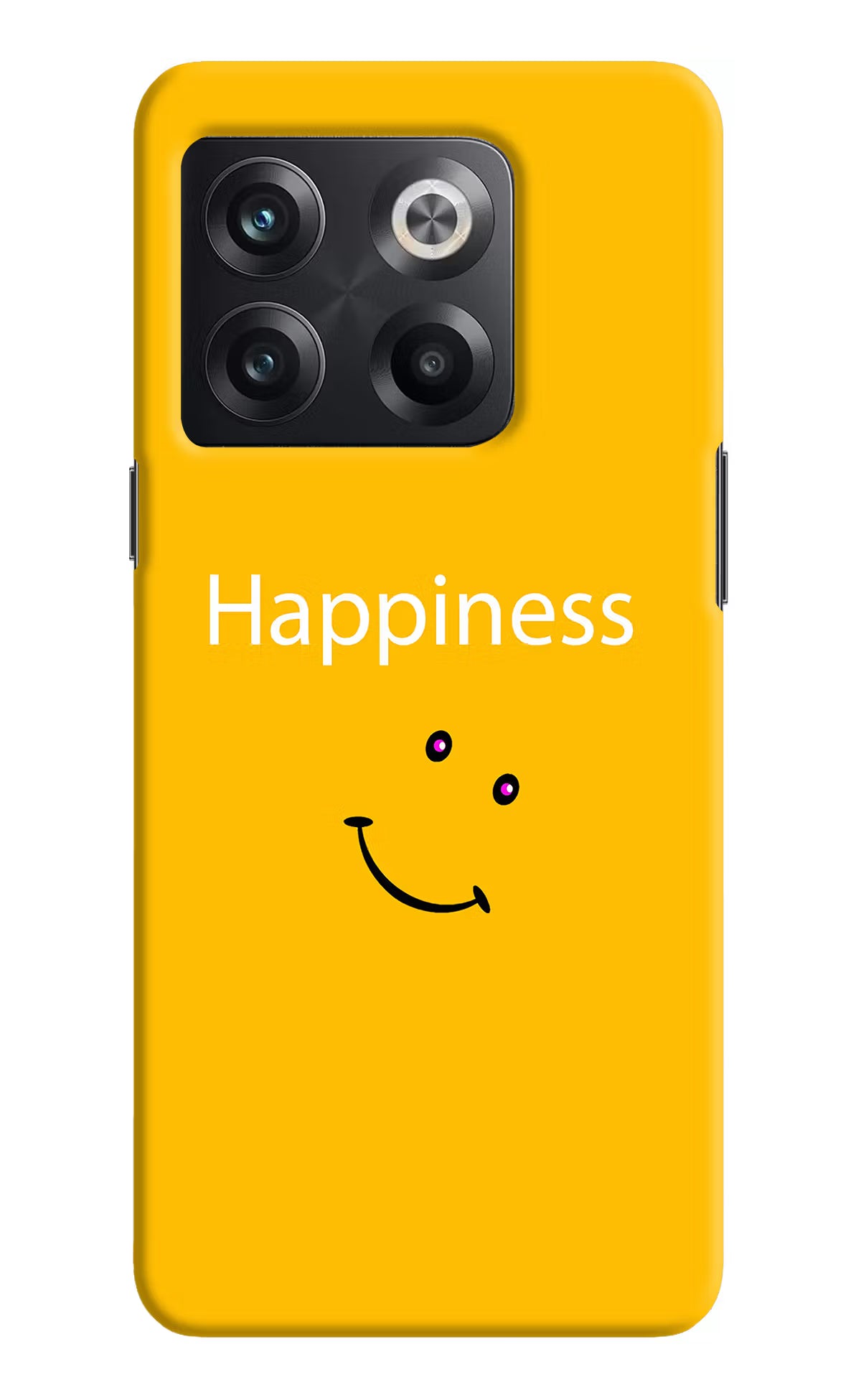 Happiness With Smiley OnePlus 10T 5G Hard Case Back Cover by Casekaro