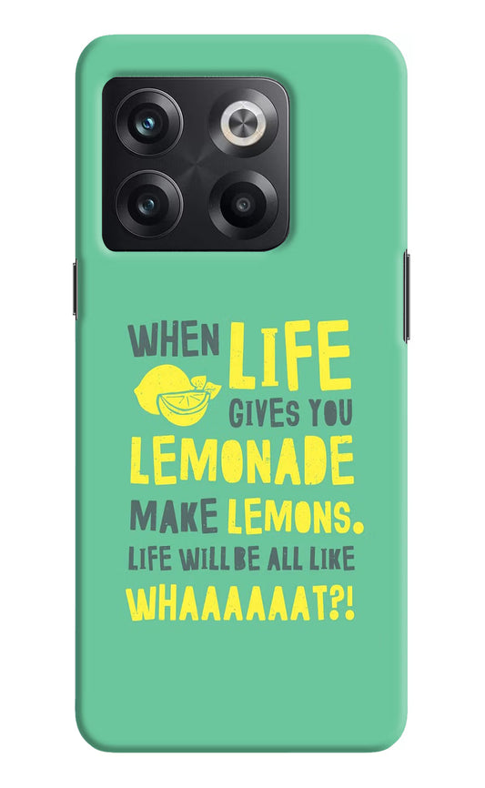 Quote OnePlus 10T 5G Hard Case Back Cover by Casekaro
