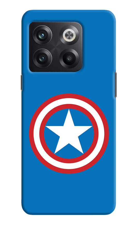 Captain America Logo OnePlus 10T 5G Hard Case Back Cover by Casekaro