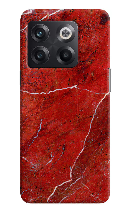 Red Marble Design OnePlus 10T 5G Hard Case Back Cover by Casekaro
