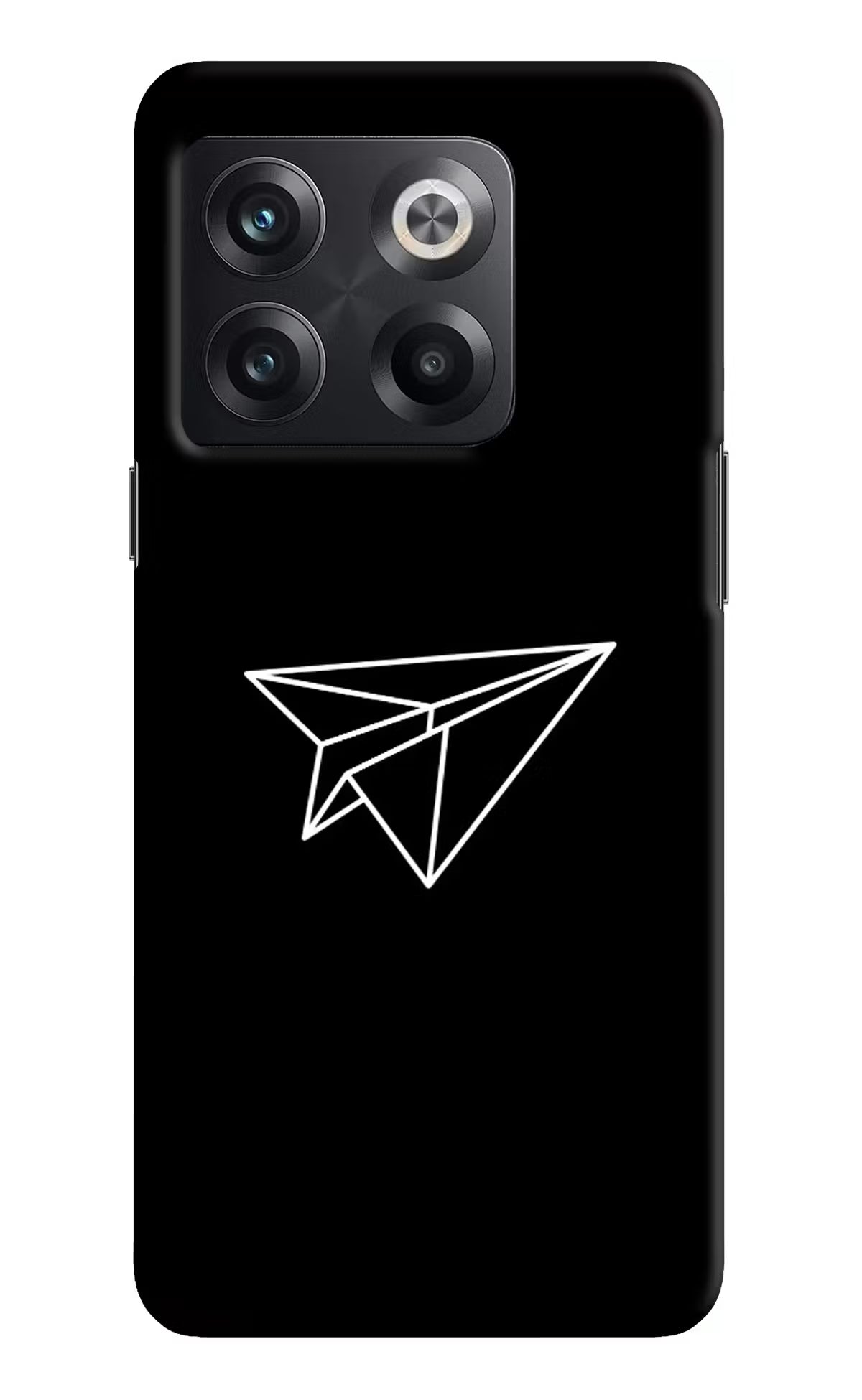 Paper Plane White OnePlus 10T 5G Hard Case Back Cover by Casekaro