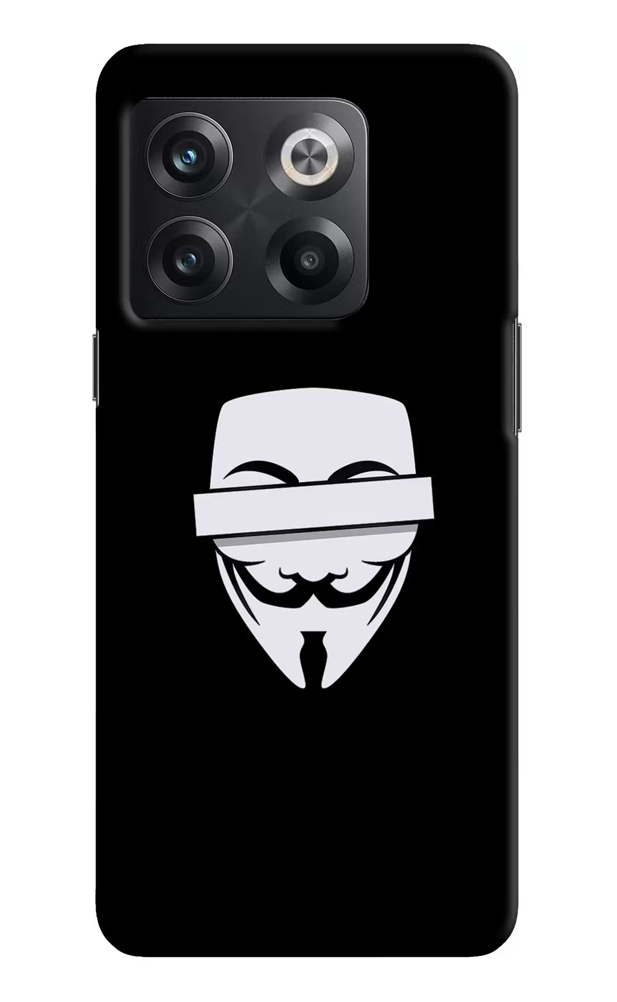 Anonymous Face OnePlus 10T 5G Hard Case Back Cover by Casekaro