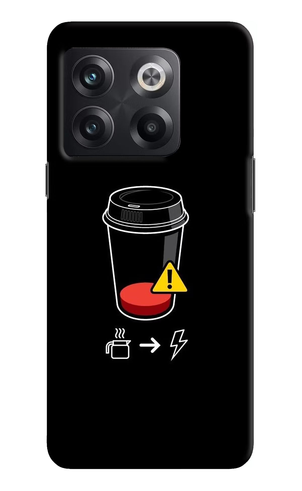 Coffee OnePlus 10T 5G Hard Case Back Cover by Casekaro