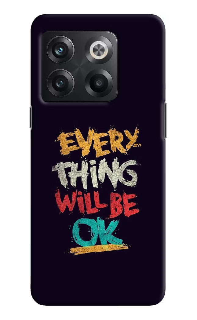 Everything Will Be Ok OnePlus 10T 5G Hard Case Back Cover by Casekaro