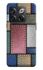 Multicolor Jeans OnePlus 10T 5G Hard Case Back Cover by Casekaro