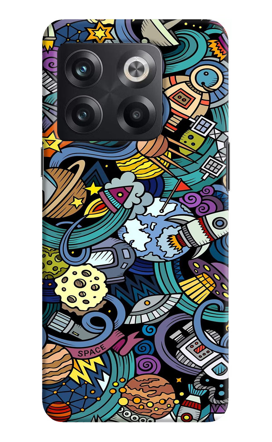 Space Abstract OnePlus 10T 5G Back Cover, Hard case