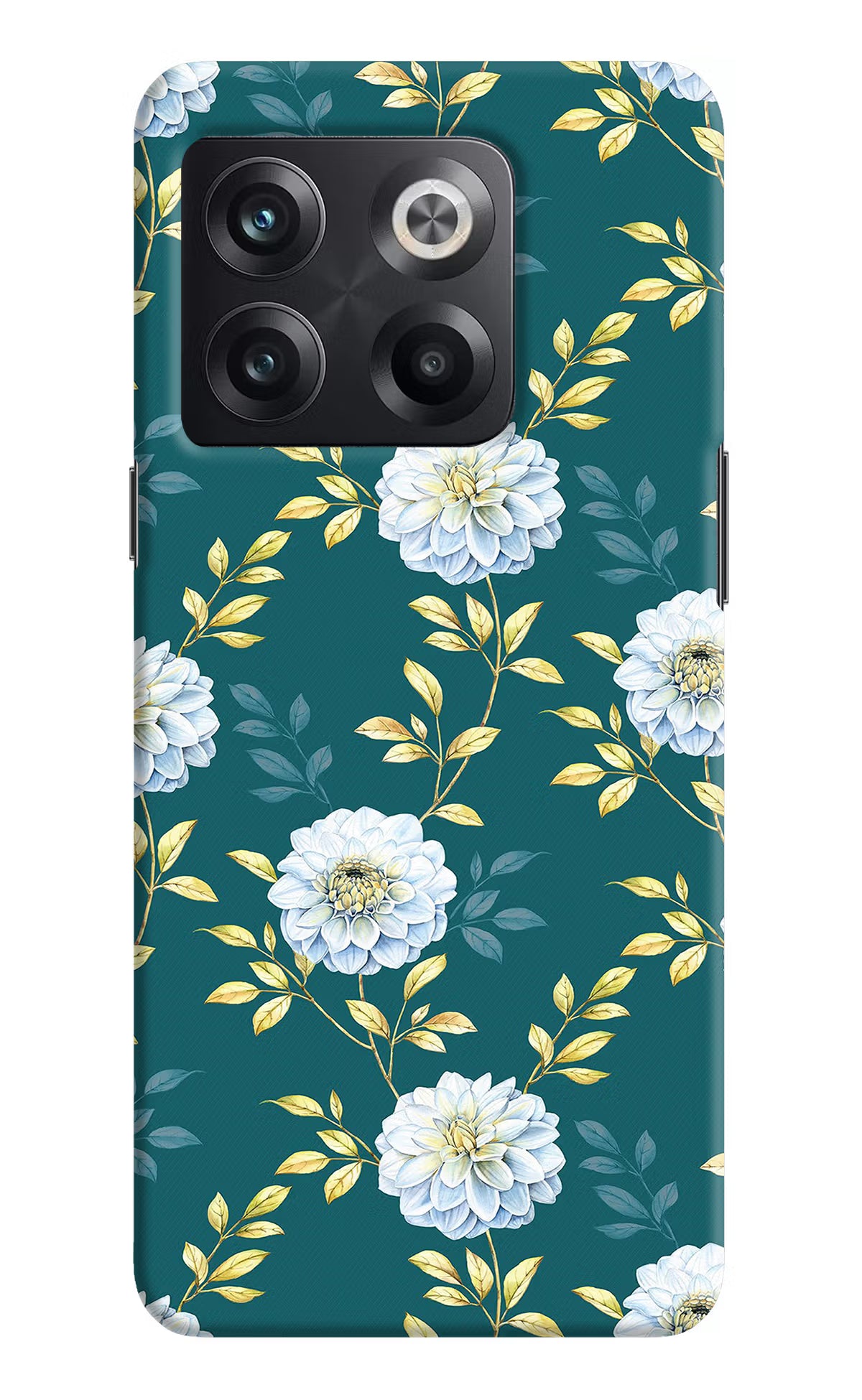 Flowers OnePlus 10T 5G Hard Case Back Cover by Casekaro