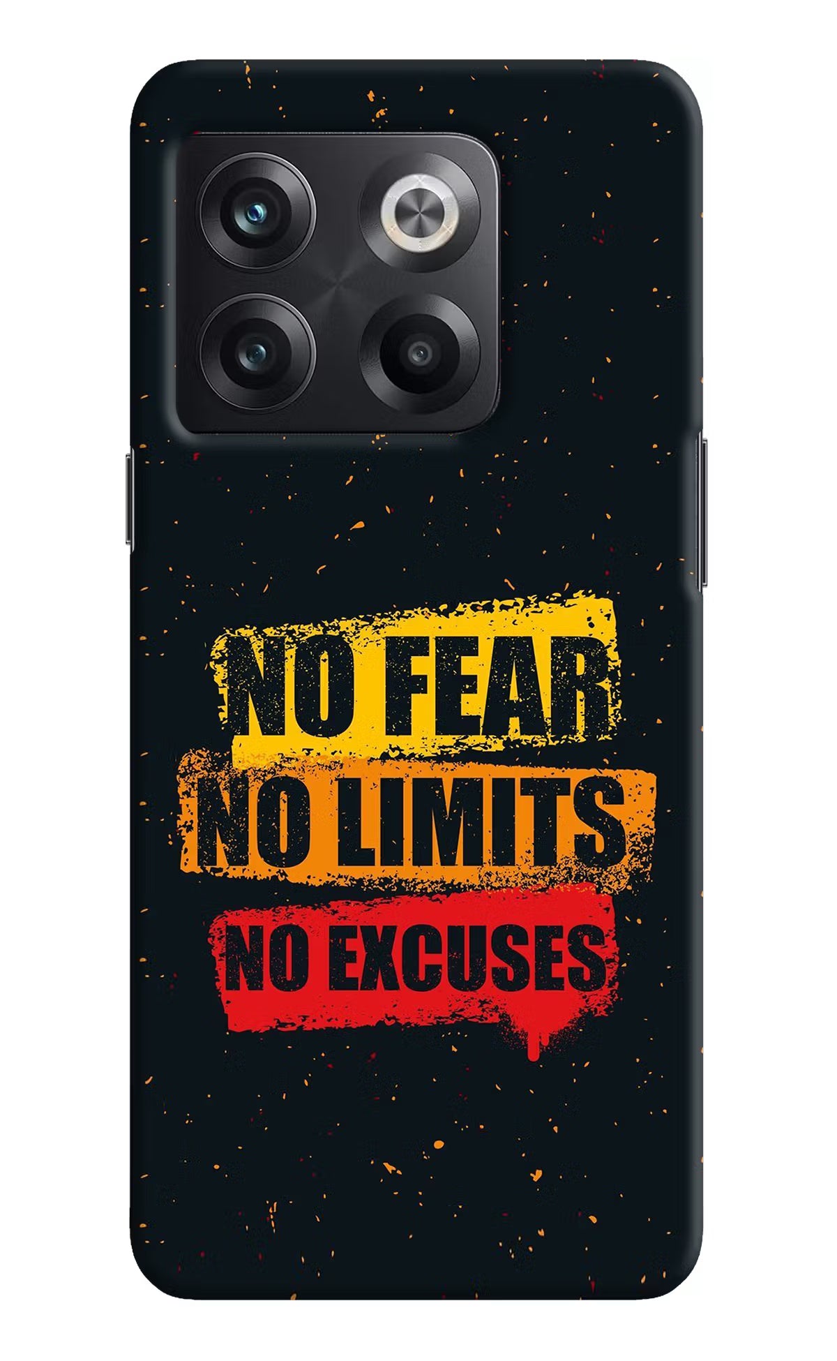 No Fear No Limits No Excuse OnePlus 10T 5G Hard Case Back Cover by Casekaro