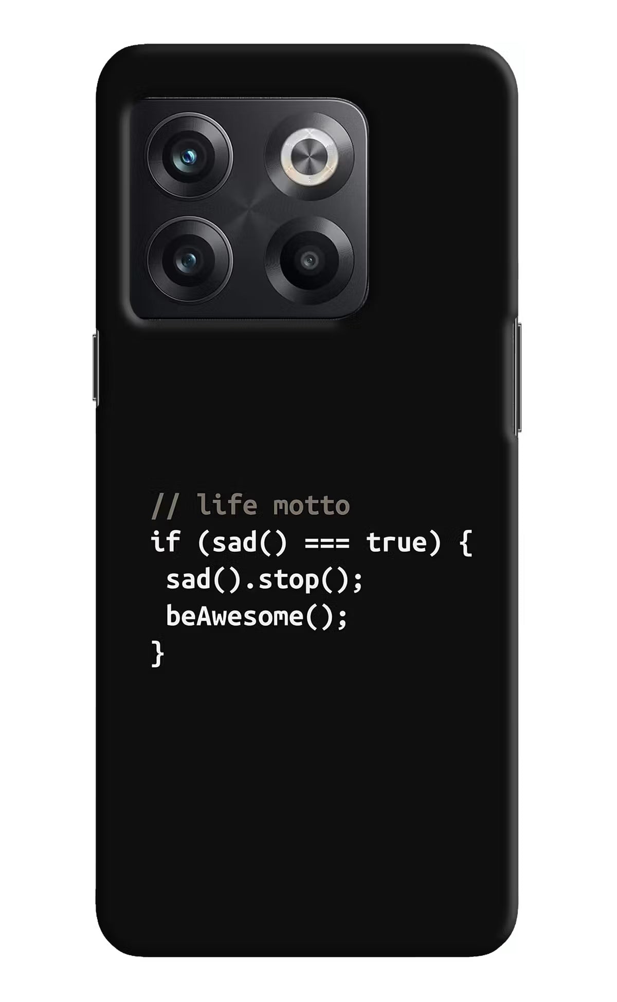 Life Motto Code OnePlus 10T 5G Hard Case Back Cover by Casekaro