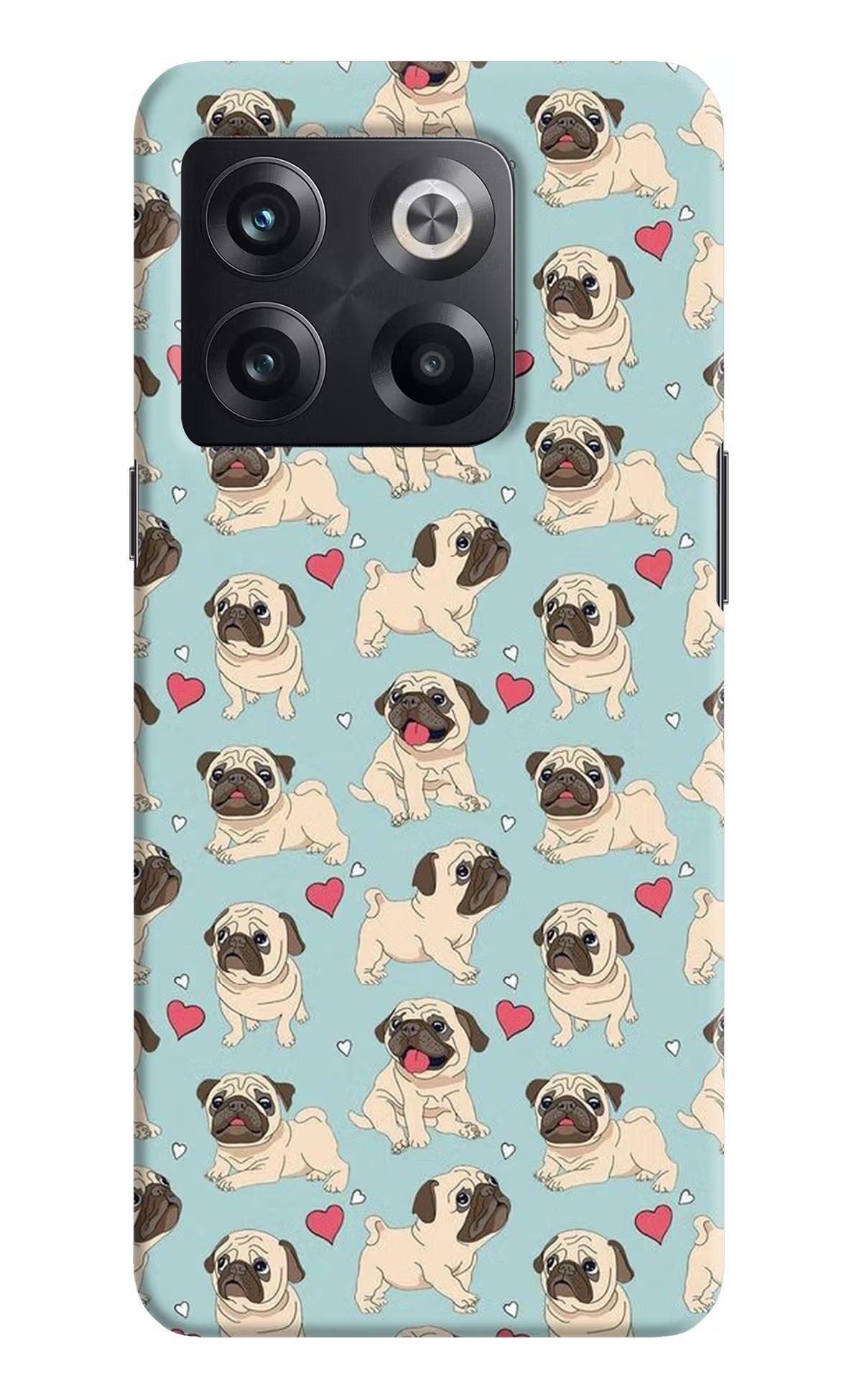 Pug Dog OnePlus 10T 5G Hard Case Back Cover by Casekaro